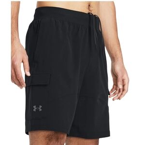 Under Armour Men's Athletic Cargo Black Shorts